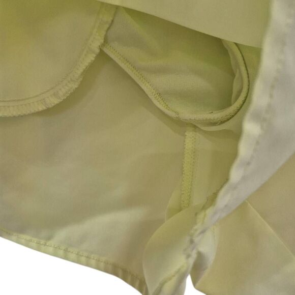 All In Motion Women's Hot Yellow Polyester Running Shorts w Briefs & Zip Close P - Picture 8 of 11